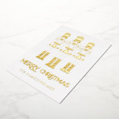 金箔くるみ割りクリスマスカード 箔招待状 (回転した状態)