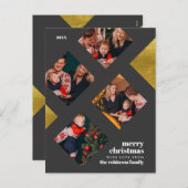 金箔とフォトスクエア |クリスマスギャラリー シーズンポストカード (正面/裏面)