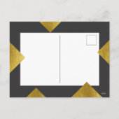 金箔とフォトスクエア |クリスマスギャラリー シーズンポストカード (裏面)