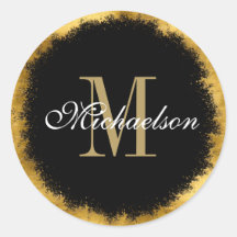 金箔とブラックモノグラム