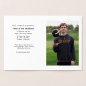 金箔と写真の卒業発表 箔カード (内部)