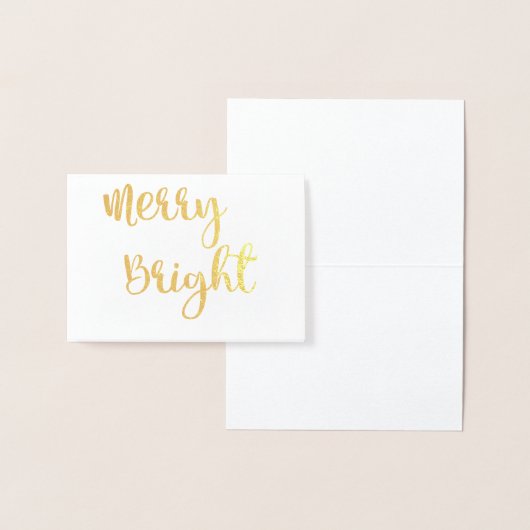 金箔と明るいメリークリスマスノテカード 箔カード (ディスプレー)