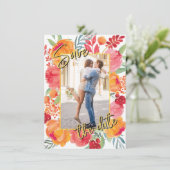 金箔と水色の花は日付カードを保存 セーブザデート (スタンド正面)