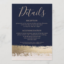 金箔と海軍の結婚詳細 招待状