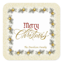 金箔と赤メリークリスマスカスタム