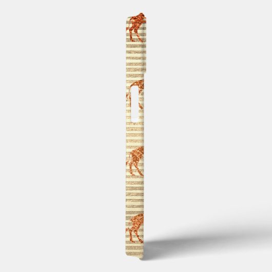 金箔に輝くキリン Case-Mate iPhoneケース (裏面 / 右)