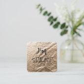 金箔のエレガンス スクエア名刺 (スタンド正面)