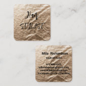 金箔のエレガンス スクエア名刺 (正面/裏面)