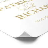 金箔のサインの後の幸せな私たちへようこそ ポスター (角)