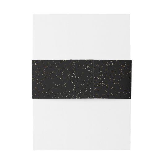 金箔のスエレガントクロールワーク(黒)スクリプト 招待状ベリーバンド (裏面例)