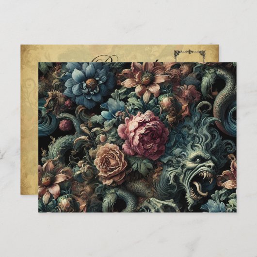 金箔のハウル – ゴシックビクトリアン様式 シーズンポストカード (正面/裏面)