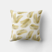 金箔のパーム葉のパターン クッション (裏面)