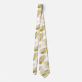 金箔のパーム葉のパターン ネクタイ (裏面)