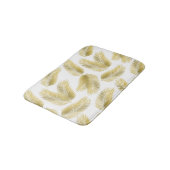 金箔のパーム葉のパターン バスマット (アングル)