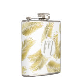 金箔のパーム葉のパターン フラスク (右)