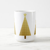 金箔のモダンクリスマスツリー コーヒーマグカップ (中央)