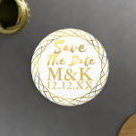 金箔のリースフェイクの磁石を保存結婚する マグネット<br><div class="desc">日付が決まった！さあ、あなたのデートが終わったときに全ての客結婚に知らせよう。このイニシャルに結婚と日付を追加しシンプルてファンシーもフェイク、金ゴールドフォイルはDateのマグネットを保存する – 正方形の1またはラウンドを持つかどうかを選択できる。祝福!</div>