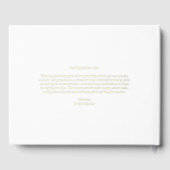 金箔の写真の後に幸せに続結婚く ゲストブック (裏面)