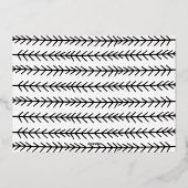 金箔の冬の枝のボーダー写真カード 箔シーズンカード (裏面)