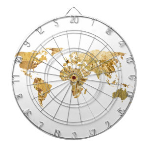 金箔の地図 ダーツボード