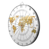 金箔の地図 ダーツボード (正面右)