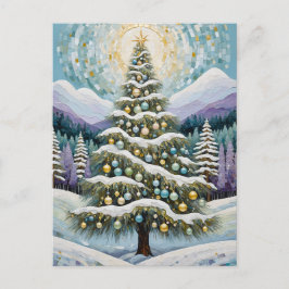 金箔の常緑樹 シーズンポストカード