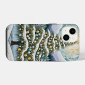 金箔の常緑樹 iPhoneケース (裏面横)