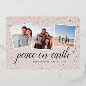 金箔の星 |フォトコラージュ 箔シーズンカード (正面)