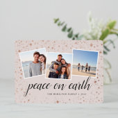 金箔の星 |フォトコラージュ 箔シーズンカード (立ち正面)