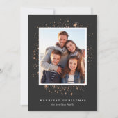金箔の星 |ホリデーフォトカード シーズンカード (正面)