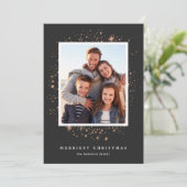 金箔の星 |ホリデーフォトカード シーズンカード (スタンド正面)