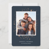 金箔の星 |ホリデーフォトカード シーズンカード (正面)