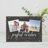 金箔の星 |写真コラージュカード シーズンカード (スタンド正面)