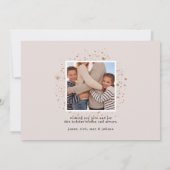 金箔の星 |写真コラージュカード シーズンカード (裏面)