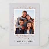 金箔の星 |写真 箔シーズンカード (正面)