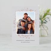 金箔の星 |写真 箔シーズンカード (立ち正面)