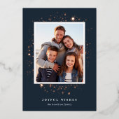 金箔の星 | Photo Foil Holiday Card 箔シーズンカード (正面)