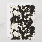 金箔の書道の写真の保存日付 招待状 (裏面)