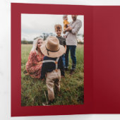 金箔の枝メリークリスマス5写真 三つ折りクリスマスカード (内部最初)