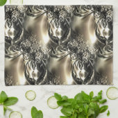 金箔の真珠 キッチンタオル (折り畳み)