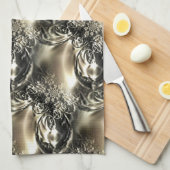 金箔の真珠 キッチンタオル (四つ折り)