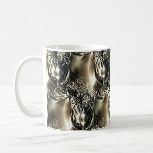 金箔の真珠 コーヒーマグカップ (左)