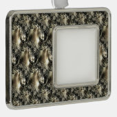 金箔の真珠 シルバープレートフレームオーナメント (右)