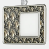 金箔の真珠 シルバープレートフレームオーナメント (左)