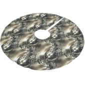 金箔の真珠 ブラッシュドポリエステルツリースカート (アングル)