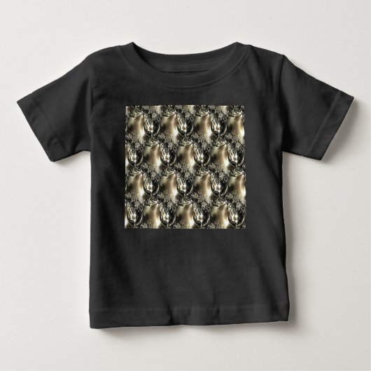 金箔の真珠 ベビーTシャツ (正面)