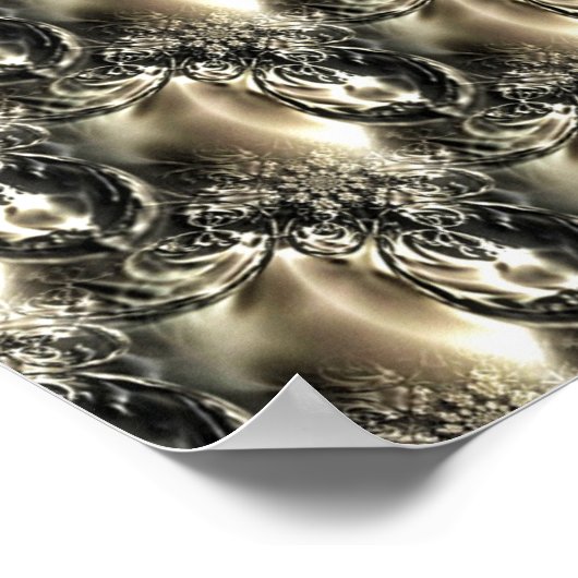 金箔の真珠 ポスター (角)