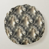 金箔の真珠 ラウンドクッション (裏面)