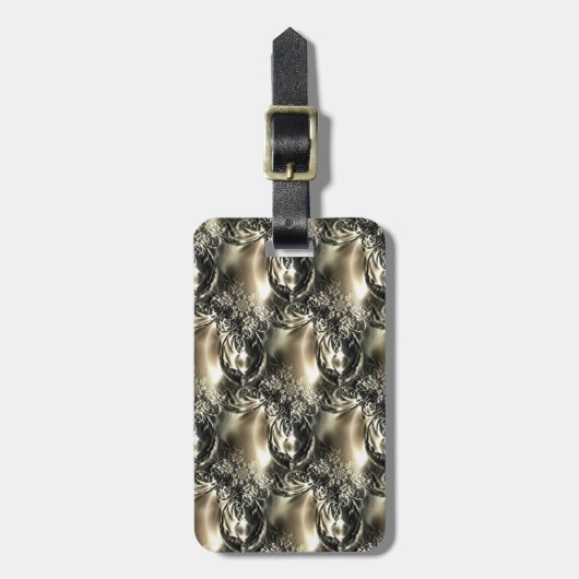 金箔の真珠 ラゲッジタグ (正面縦)