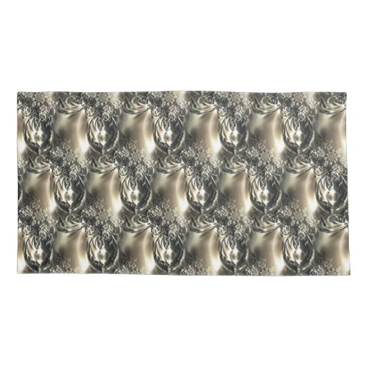 金箔の真珠 枕カバー (裏面-左)